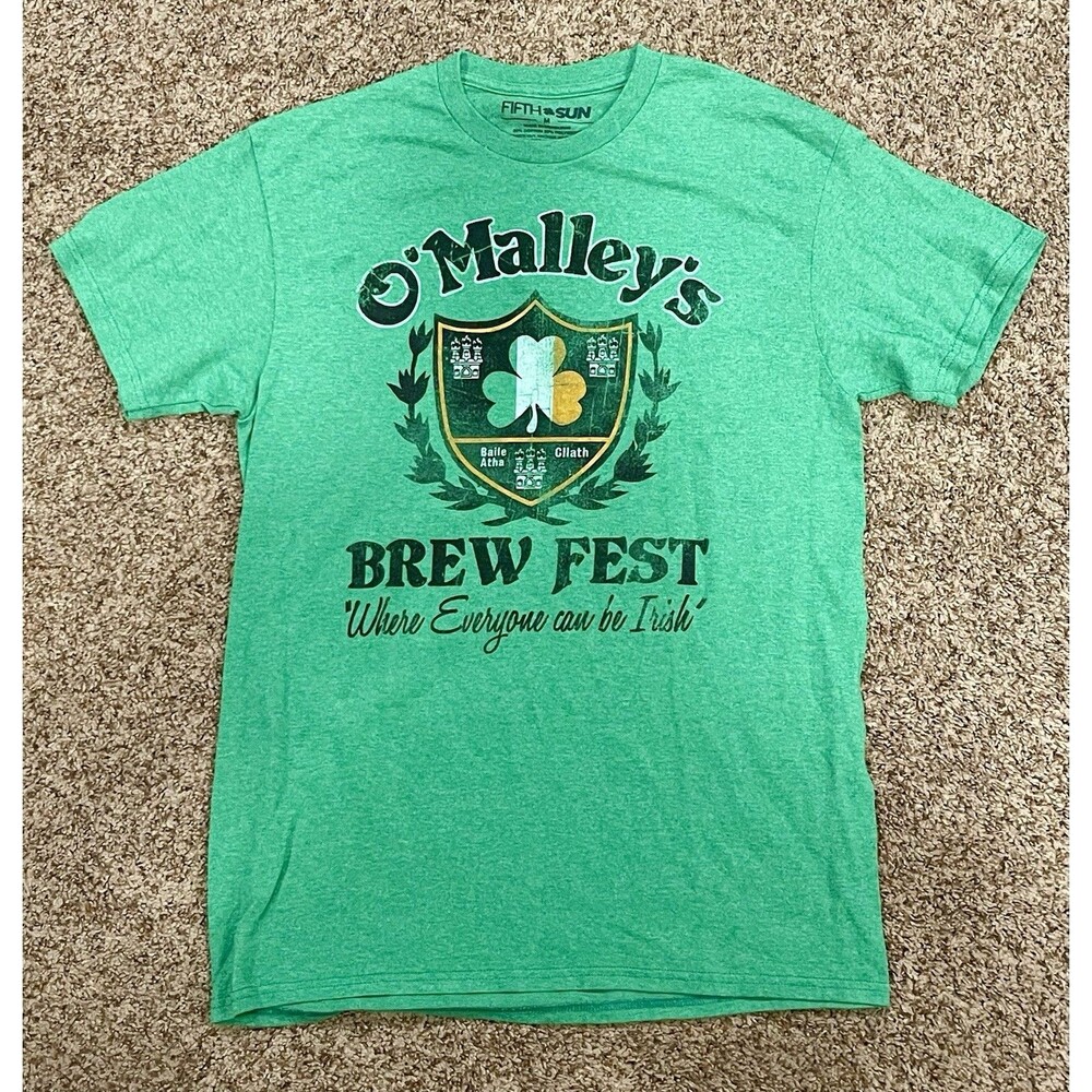 O'Malley's Brew Fest Irish T-Shirt Fifth Sun Size M #1021